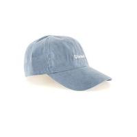 Mens Blue Soft Washout Curved Peak Cap, Blue