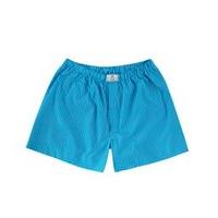 Men\'s Blue & White Mid Check Boxer Shorts