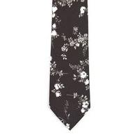 mens black elizabeth print liberty fabric tie black