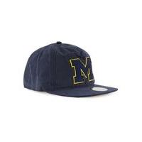 mens blue navy michigan snapback cap blue