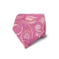 Men\'s Pink Bold Paisley Tie - 100% Silk