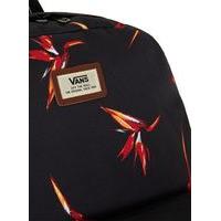 Mens Multi VANS Black Fire Bird Old Skool Backpack, Multi