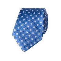Men\'s Royal Blue Two Tone Spots Tie - 100% Silk