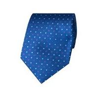 Men\'s Royal Blue & Red Two Tone Dots Tie - 100% Silk