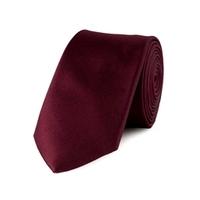 mens bordeaux 100 silk slim fashion tie