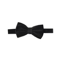 mens luxury black velvet bow tie