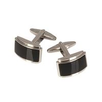 Men\'s Black Onyx Barrel Cufflink