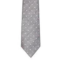 Mens Grey And Pink Dotted Tie, Grey