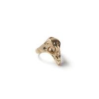 Mens Gold Bird Skull Ring*, GOLD