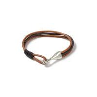 Mens Brown Hook Bracelet*, Brown