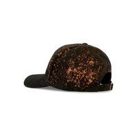 Mens ART DISCO Bleached Black Peace Cap*, Black