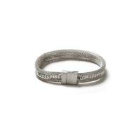 mens silver mesh bracelet silver