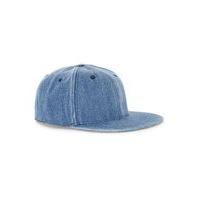 mens blue denim snapback cap blue