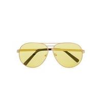 mens yellow lens aviator sunglasses yellow