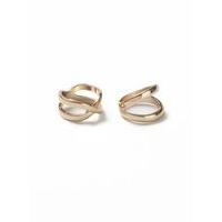 mens gold look cut out ring 2 pack gold