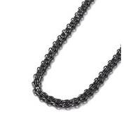 Mens Grey Gunmetal Look Chain Link Necklace*, Grey