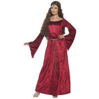 Medieval Maid Costume Red