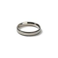 Mens SILVER Stainless Steel Band Ring*, SILVER