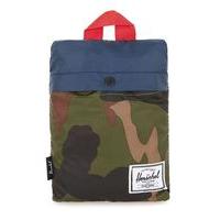 Mens Multi HERSCHEL Khaki Camo and Blue Packable Backpack, Multi