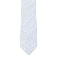 Mens Blue Textured Linen Rich Tie, Blue