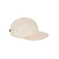 Mens White Stone Linen 5 Panel Cap, White