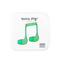 mens happy plugs light green earphones green