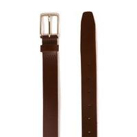 Mens Brown Tan Split Leather Skinny Belt, Brown