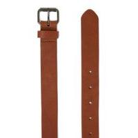 mens brown tan faux leather skinny belt brown