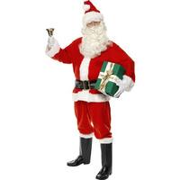 Men\'s Deluxe Santa Fancy Dress Costume