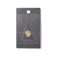 Mens GOLD The Tower Tarot Necklace*, GOLD