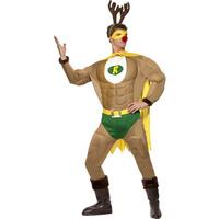 Men\'s Super Reindeer and Antlers - Fancy Dress Costume