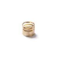 Mens Gold Look Spiral Cut Out Ring*, GOLD