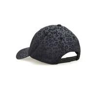 mens devote grey faded cheetah print snapback cap grey