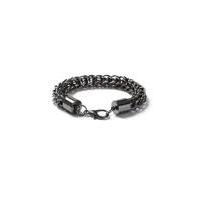 Mens Grey Gunmetal Look Chunky Chain Bracelet*, Grey