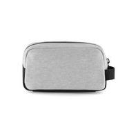 Mens CALVIN KLEIN Grey and Black Towelling Logo Washbag, Grey