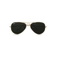 Mens RAY-BAN Gold Oversized Aviator Sunglasses, GOLD