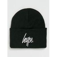 Mens HYPE Classic Black Beanie Hat*, Black