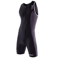 mens aquaflo trisuit black and grey