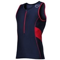 mens activate top black and red