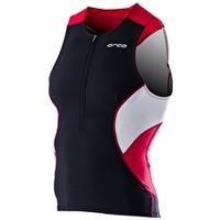 Mens Core Tri Tank - Black and Red