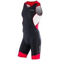 mens core race suit black and red