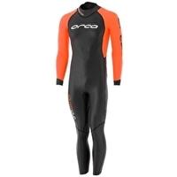 mens open water full sleeve wetsuit black and orange