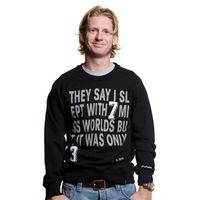 Mens They Say Sweater // Black 70% cotton/30% polyester