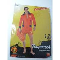 Medium Mens Baywatch Lifeguard Costume