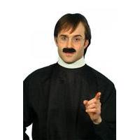 Men\'s Vicar Collar & Moustache Set