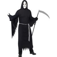 Medium Black Grim Reaper Fancy Dress Costume