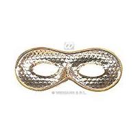 Metallic Silver Domino Eye Mask