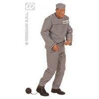 Mens Convict Costume Medium Uk 40/42\