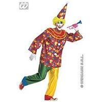 mens funny clown costume extra large uk 46 for circus fancy dress