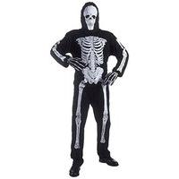 mens mr skeleton costume extra large uk 46 for halloween living dead f ...